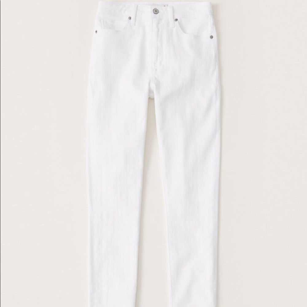 High rise white wash jeans - Simone